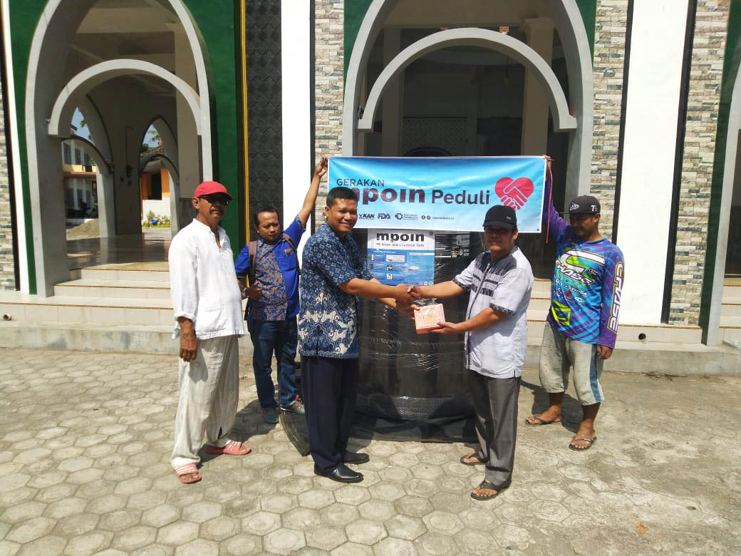 MPOIN PEDULI membantu Jember Masjid MAN BAUL ULUM di Pondok Pesa