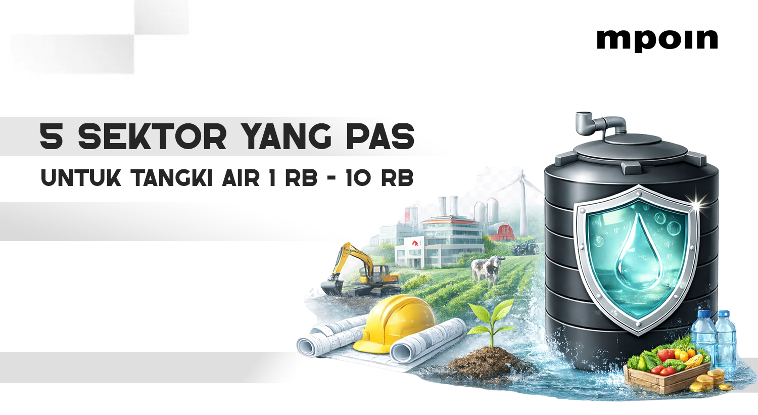 5 Sektor yang Membutuhkan Tangki Air Besar dari MPOIN