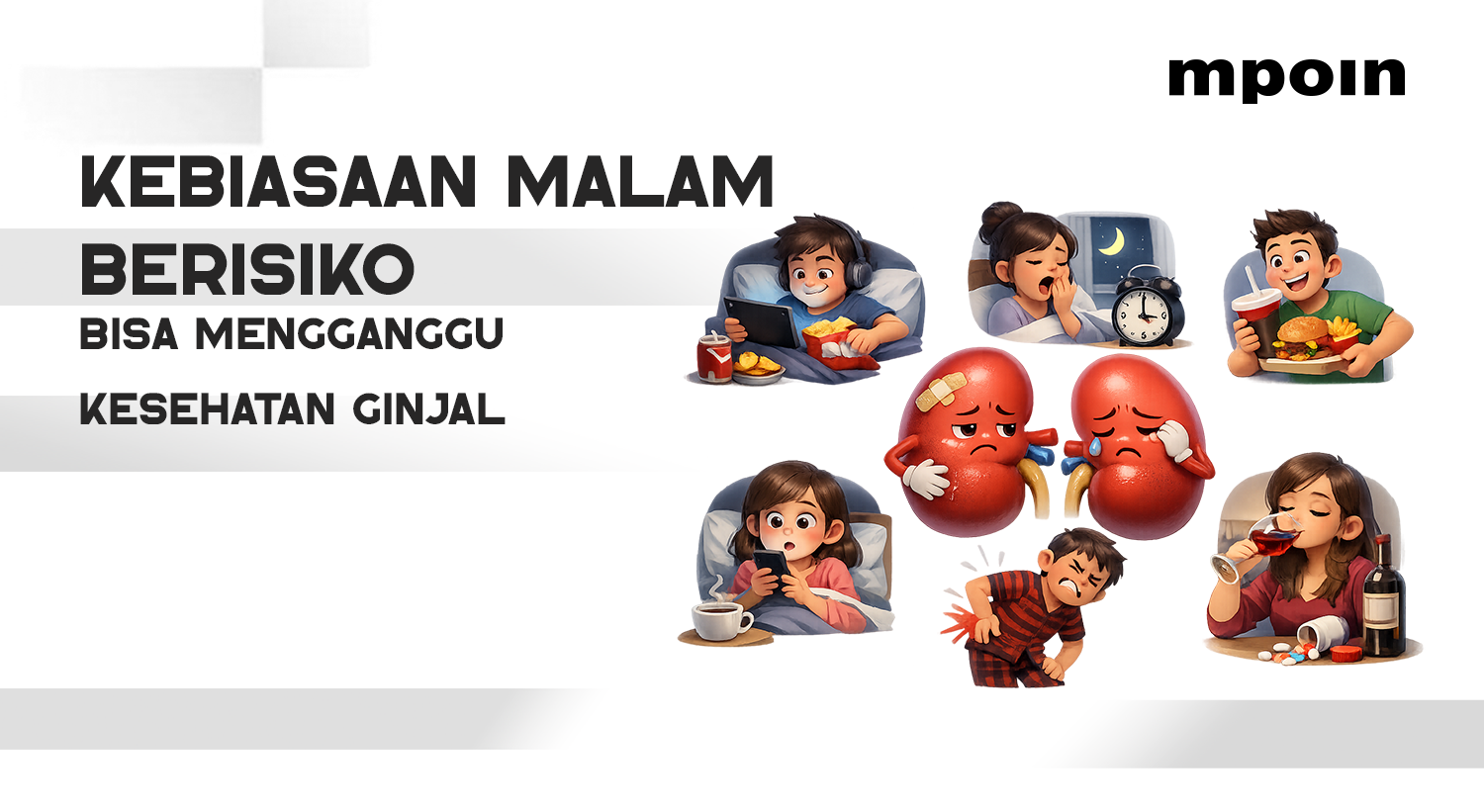 Jangan Disepelekan! 6 Kebiasaan Malam Ini Bisa Mengganggu Kesehatan Ginjal&nbsp;