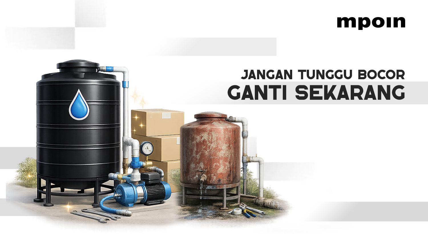 Jangan Tunggu Bocor, Ini Waktu Tepat Ganti Tangki Air - MPOIN