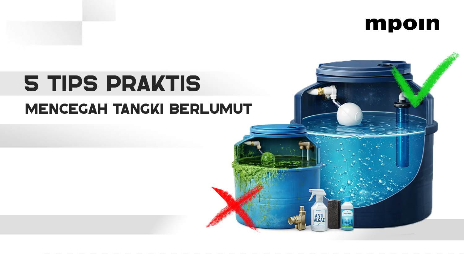 Tangki Air Berlumut? Ini 5 Cara Praktis Mencegahnya - MPOIN