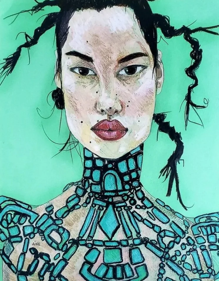 AINE #D318 - LIMITED LRG. PRINT