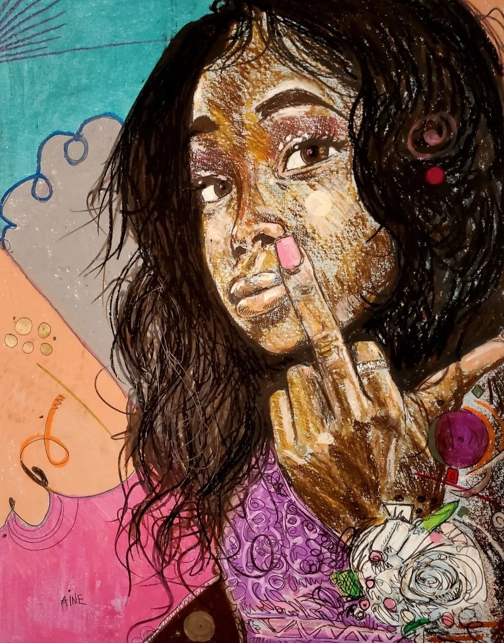 AINE #D363 - LIMITED LARGE PRINT