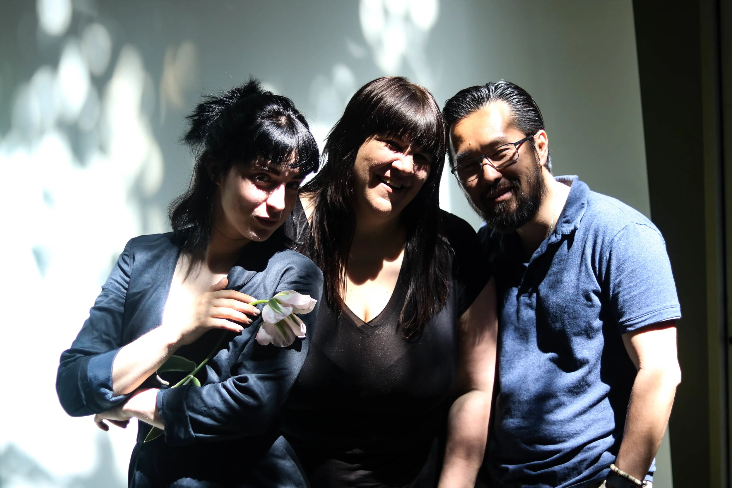 Pictured: FFC founder Ava Holmes, hair stylist Lisa Vann, and photographer James Cheng.