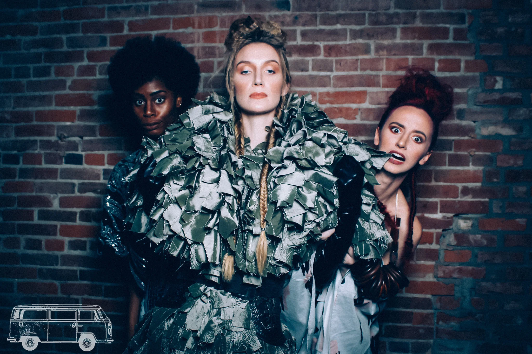 Models flaunt their looks in the photo-booth courtesy of Shutterbus after the show.