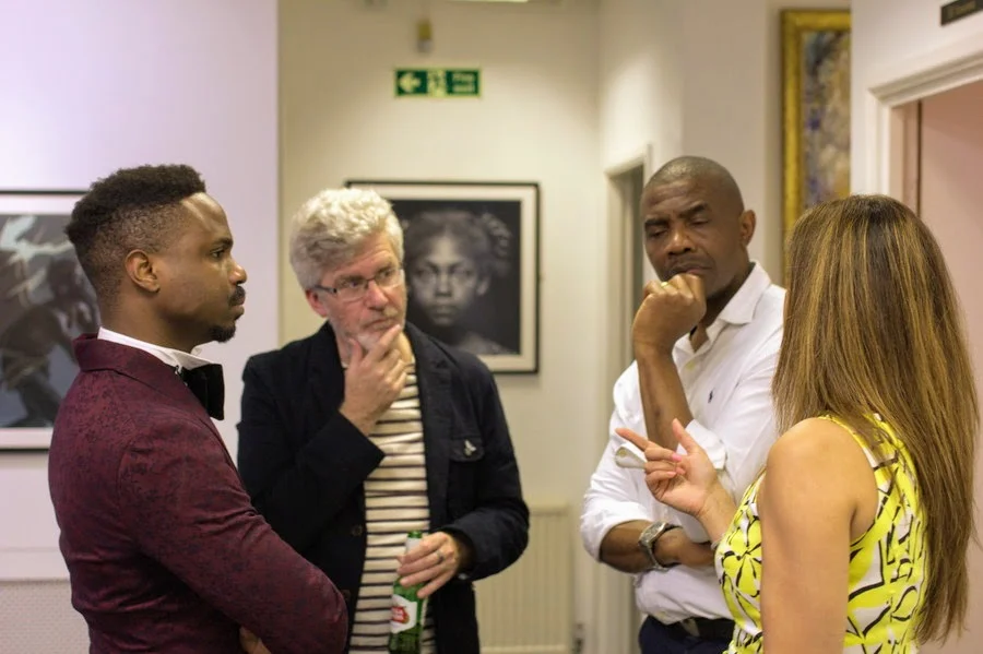 With Fareda Khan, David Tindall and Chukwudi Onwudiwe