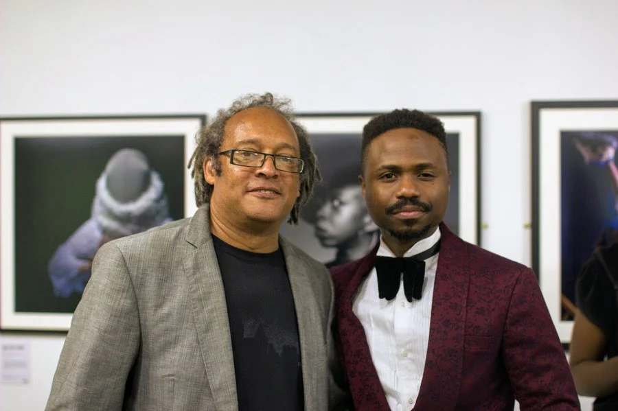 With Peter Kalu at the launch of ‘A Thousand Words’ by Benji Reid