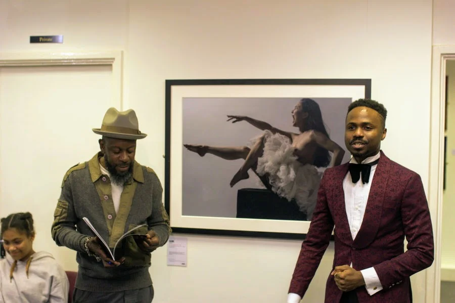With Benji Reid at His retrospective exhibition of ‘A Thousand Words’