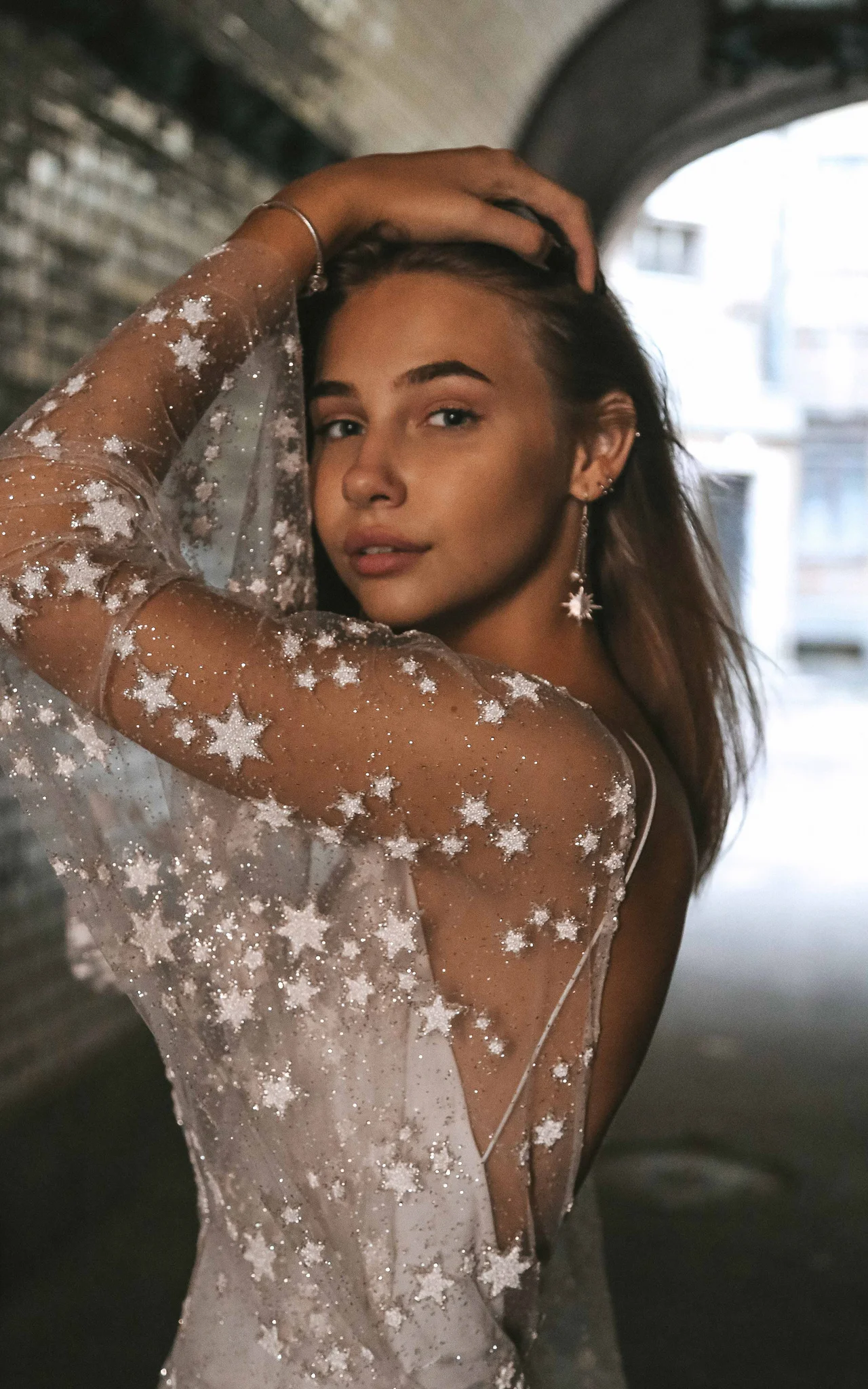 boom blush wedding dress