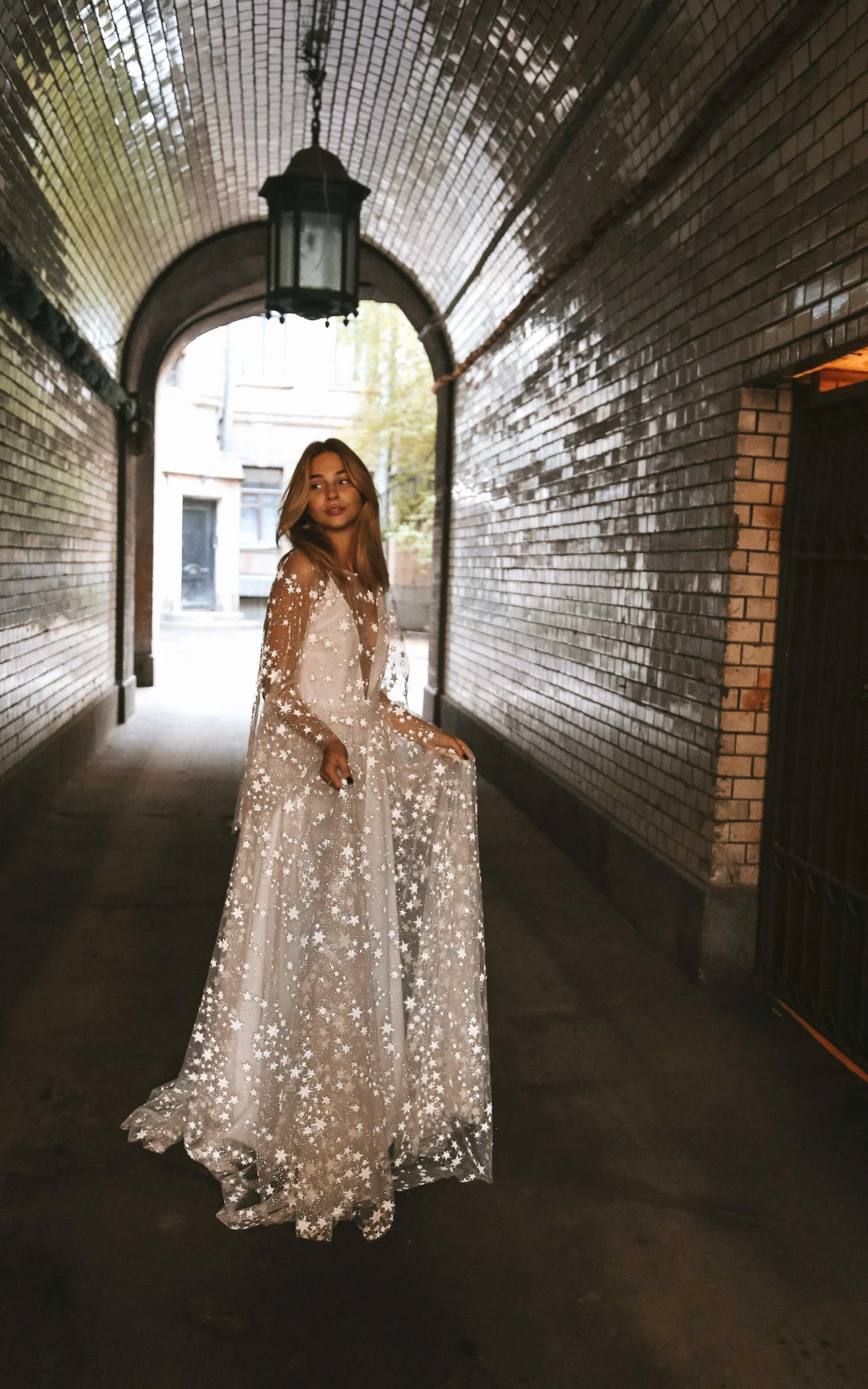 boom blush wedding dress