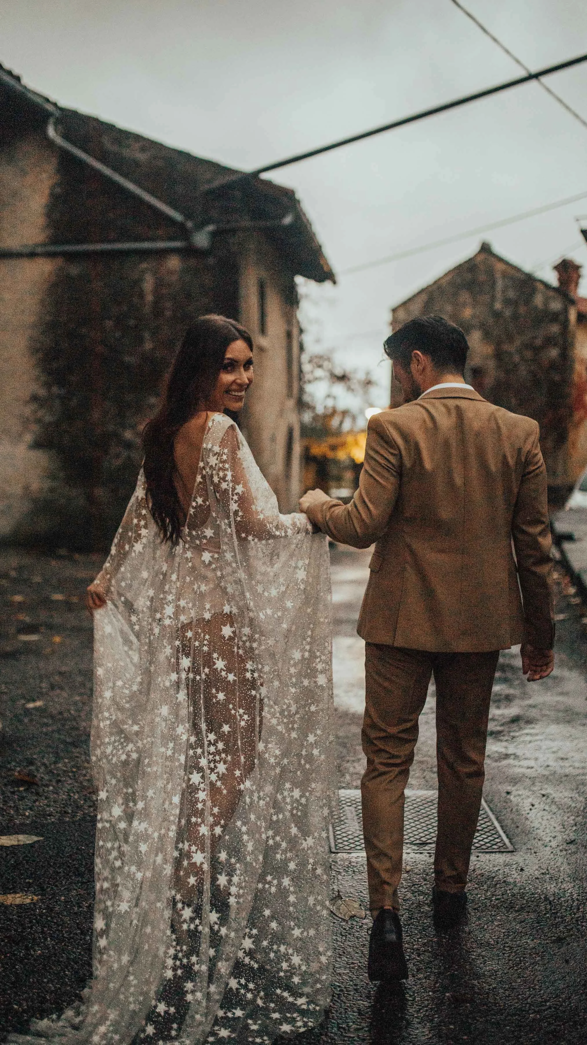 boom blush wedding dress