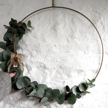 Hanging Brass Wreath , Not on the High Street