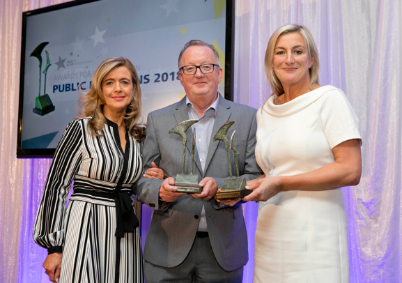 Pictured at the PRII Awards, Rhona Blake PRII, Gerry Naughton, Drury Porter Novelli, Lucy Masterson Cii.