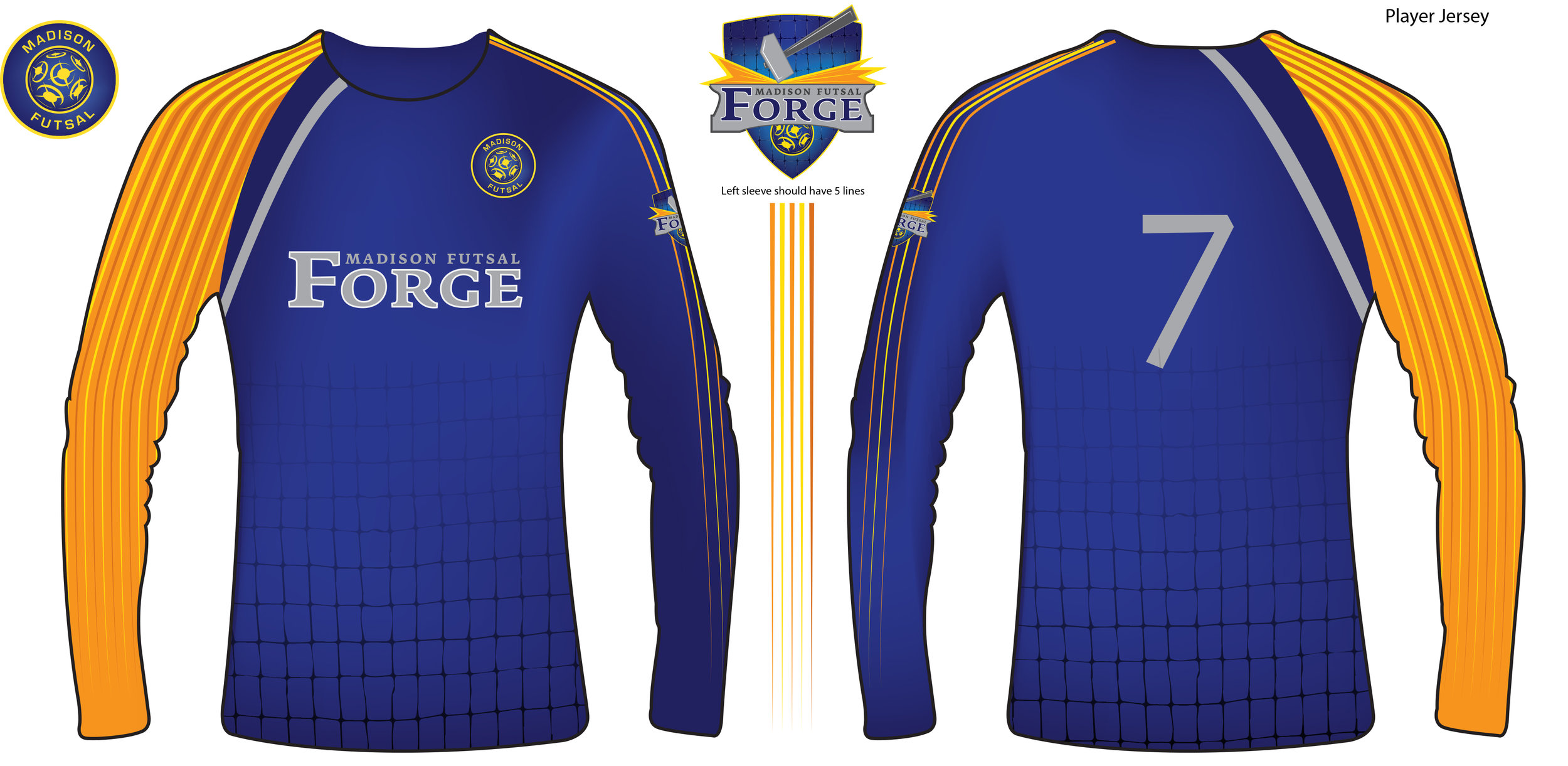 JERSEY DESIGN // Madison Futsal Forge