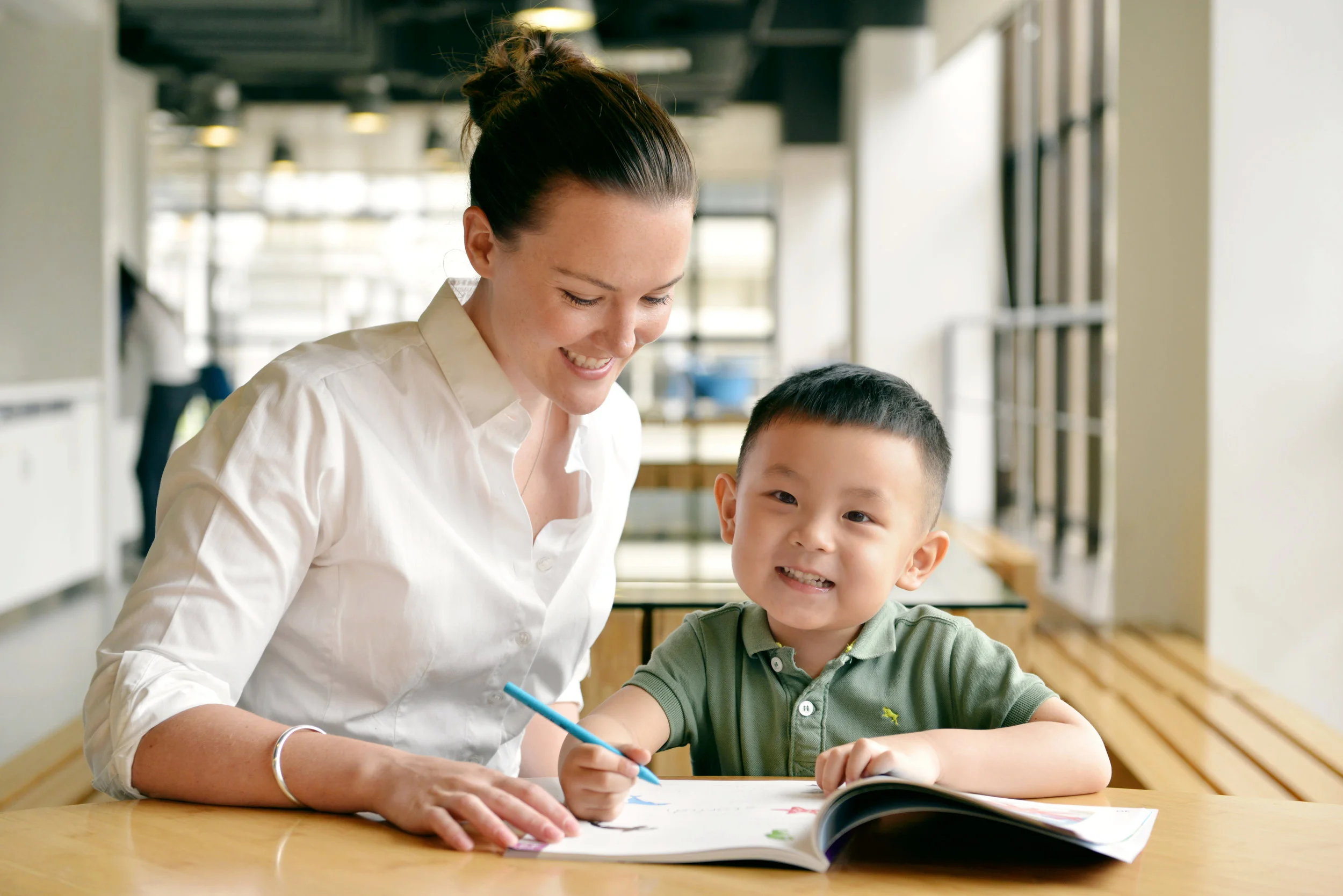Course Books Each of our course books are tailor made for the age and level and come with extensive teachers' notes to help teachers plan.