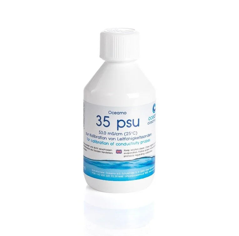 35.0 psu salinity reference for conductivity probes, 250 ml