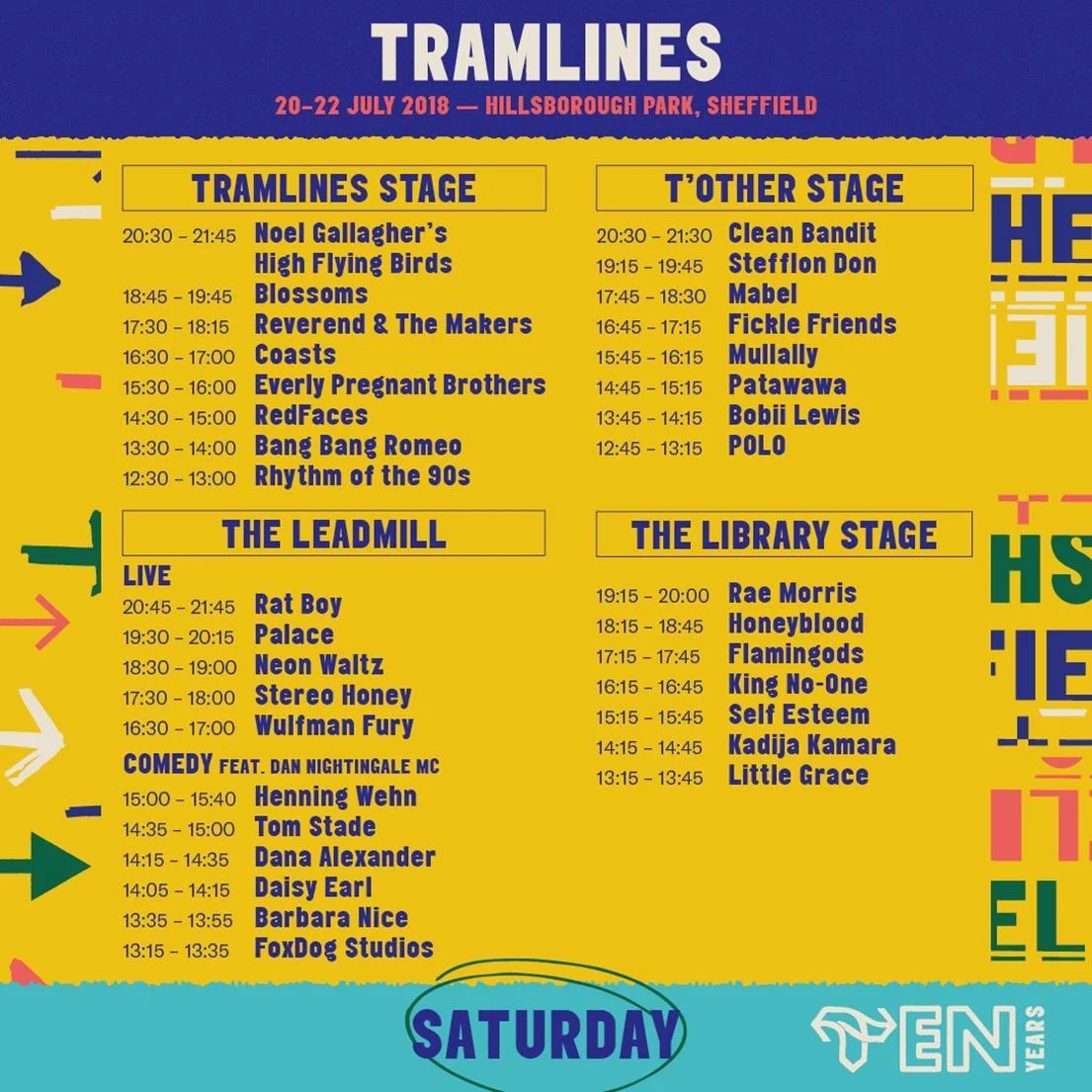 Saturday 21st July