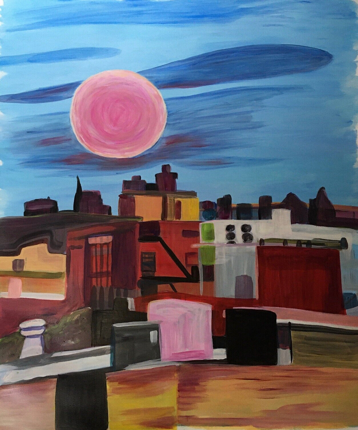 Pink Moon (over Brooklyn), 2020