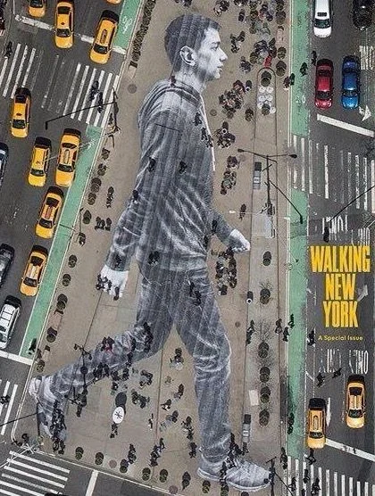  -Elmar Alikev- ❤-JR out of the shadows those who deserve to be highlighted. With the New York Times Magazine, he launched his latest project 'Walking New York' (April. 2015) 