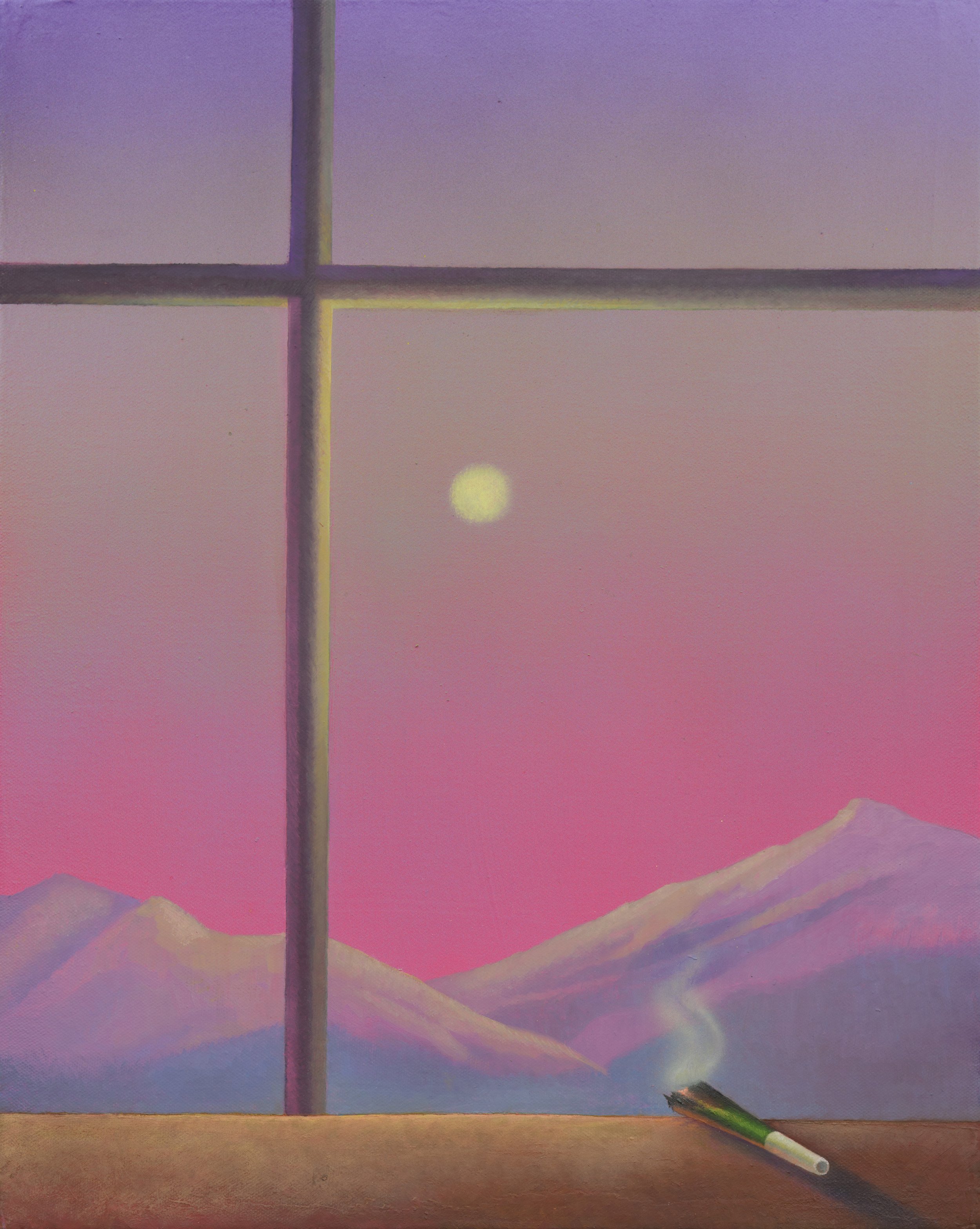 Window #2, oil and acrylic on canvas, 20" x 16", 2021