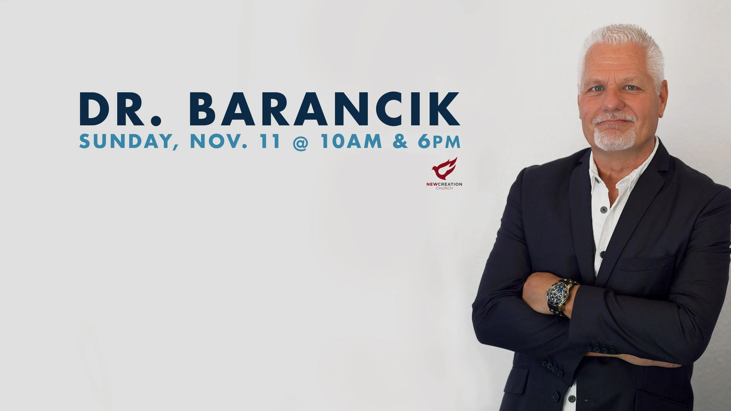 Join us for a special service with Dr. Karl Barancik from Faith City Church in Fenton, Michigan. Dr. Barancik has served as Lead Pastor and now overseer of the Faith City Church campuses with a passion for seeing people transformed by the Gospel of Grace.