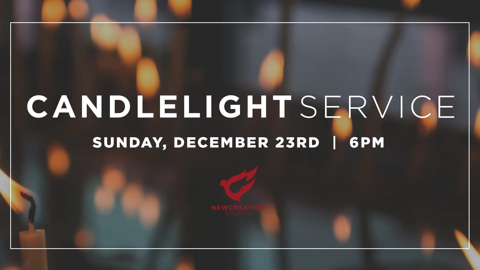 Join us Sunday, December 23rd as we celebrate the birth of Jesus Christ. We will not have Children’s ministry available for the Candlelight Service.