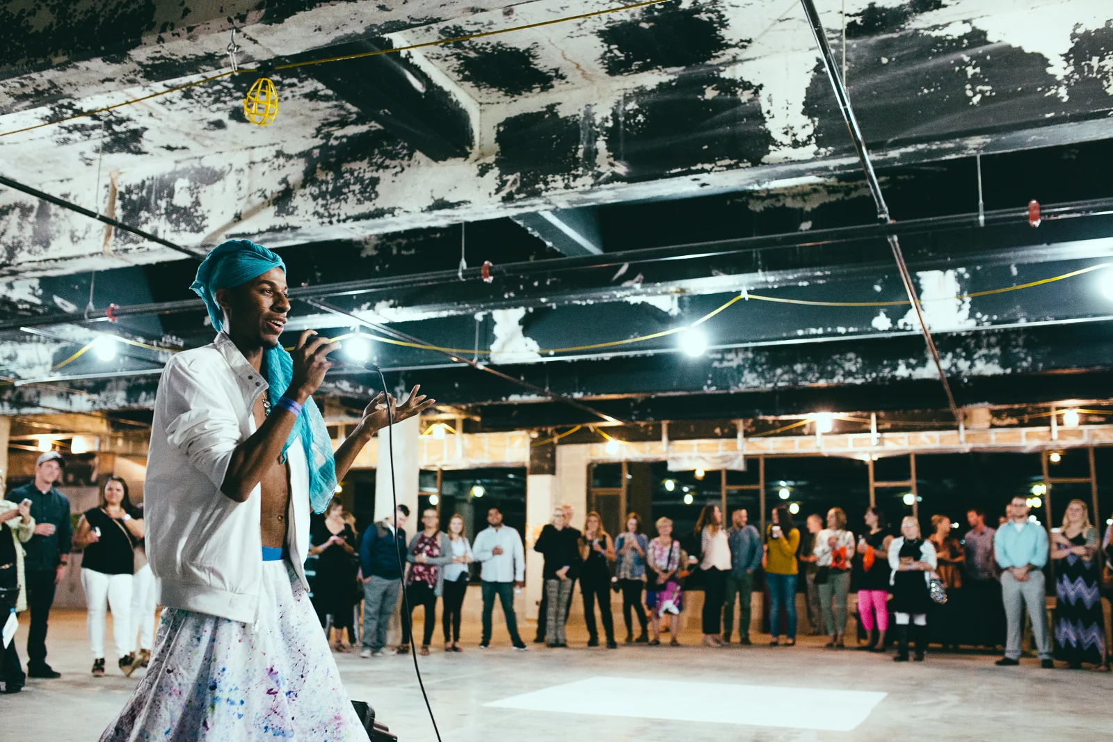 Catalyst Art Show - Milwaukee music artist, Lex Allen had everyone dancing by the end of the night! 