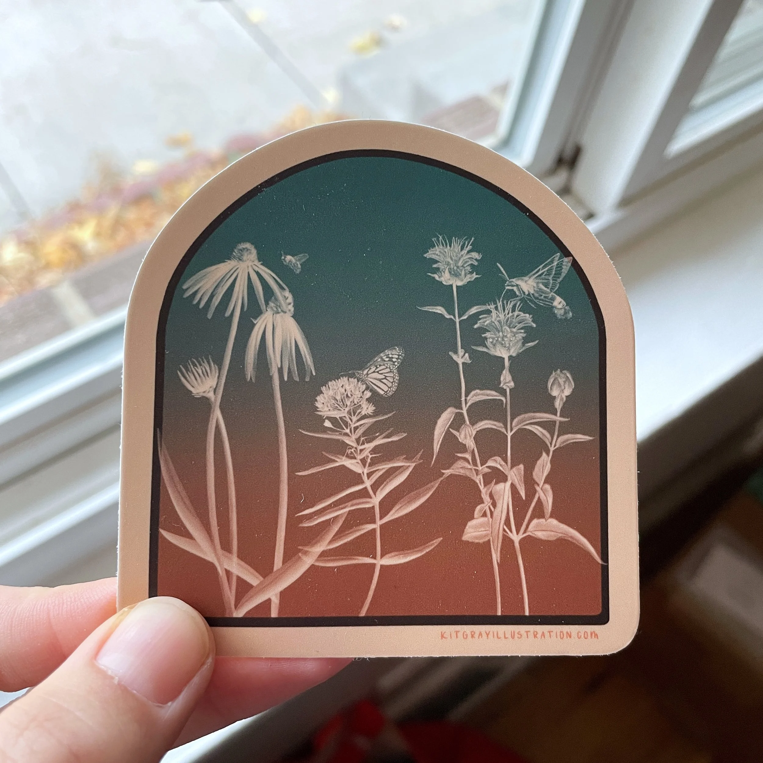 Native Plants & Pollinators Sticker