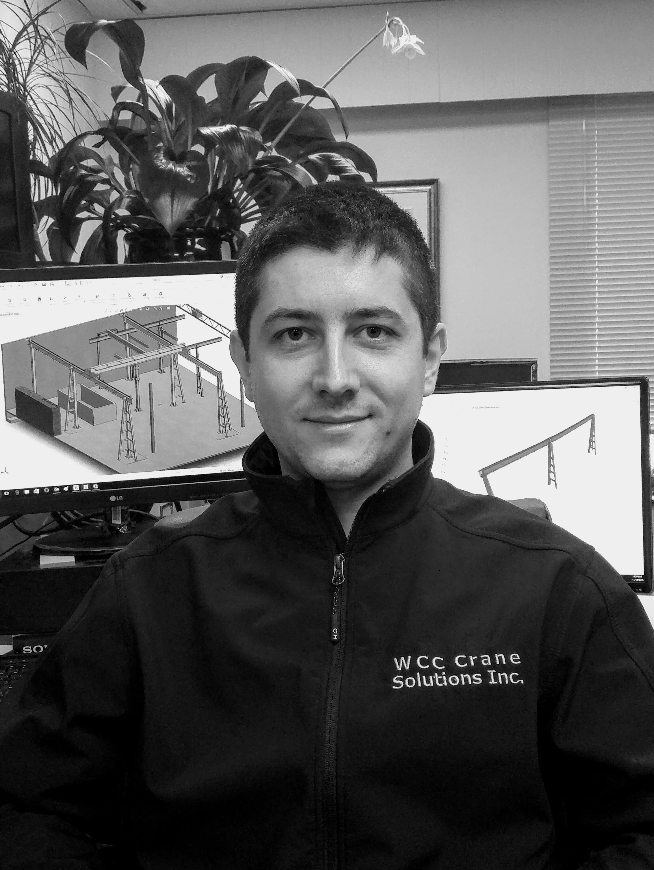 George Grujic, M.Sc, P.Eng - Civil Engineer - George has been involved in civil and structural engineering for over 8 years. He began his career in Serbia before moving to Canada 7 years ago and has been with WCC Crane Solutions since 2014. George is always expanding his knowledge in the engineering field and his main interest is in FEA analysis and load testing of Crane and other material handling components. George lives in Burnaby and has one child. LinkedIn