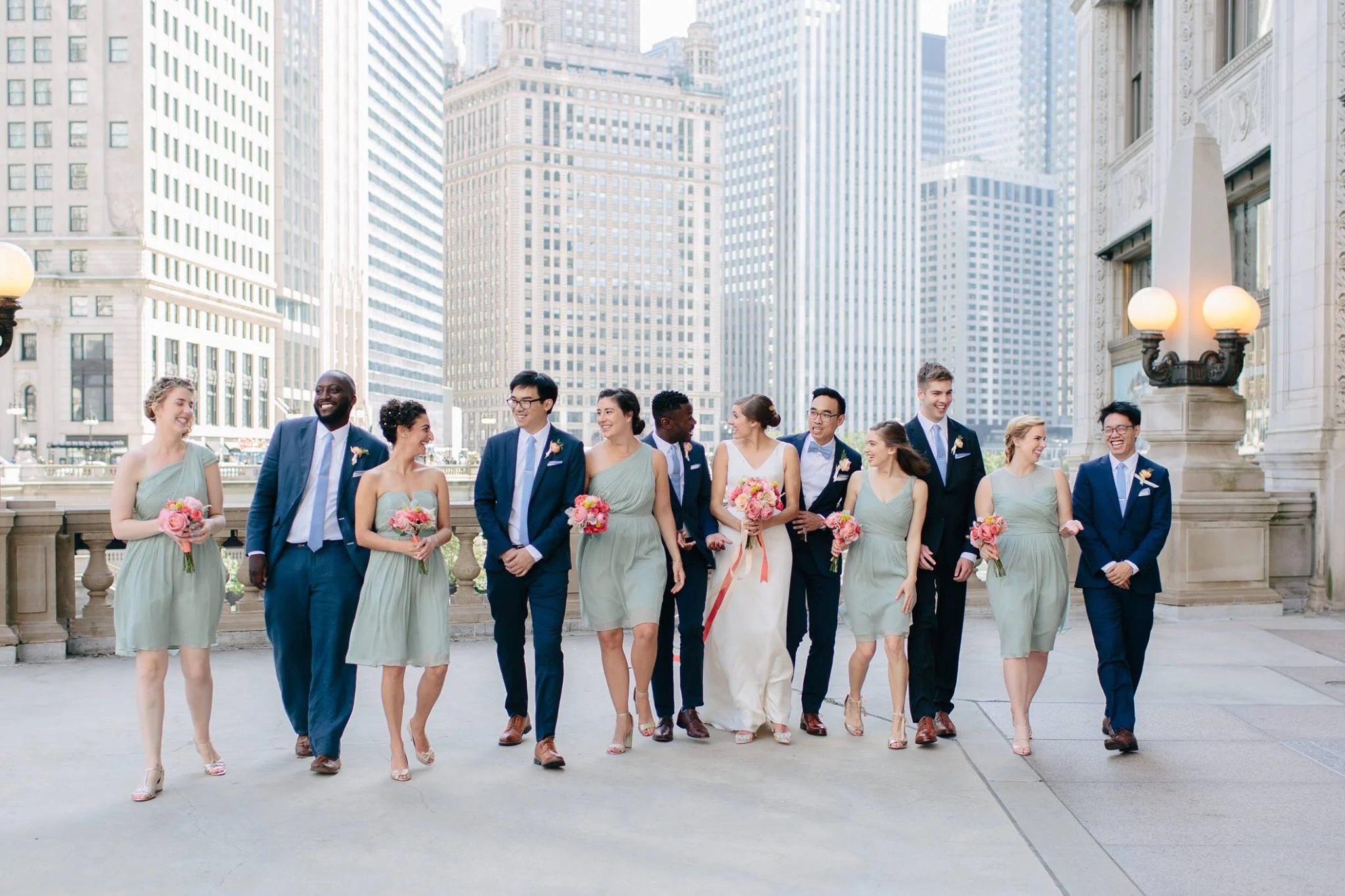 downtown_wedding_chicago_river_wrigley_building_spring