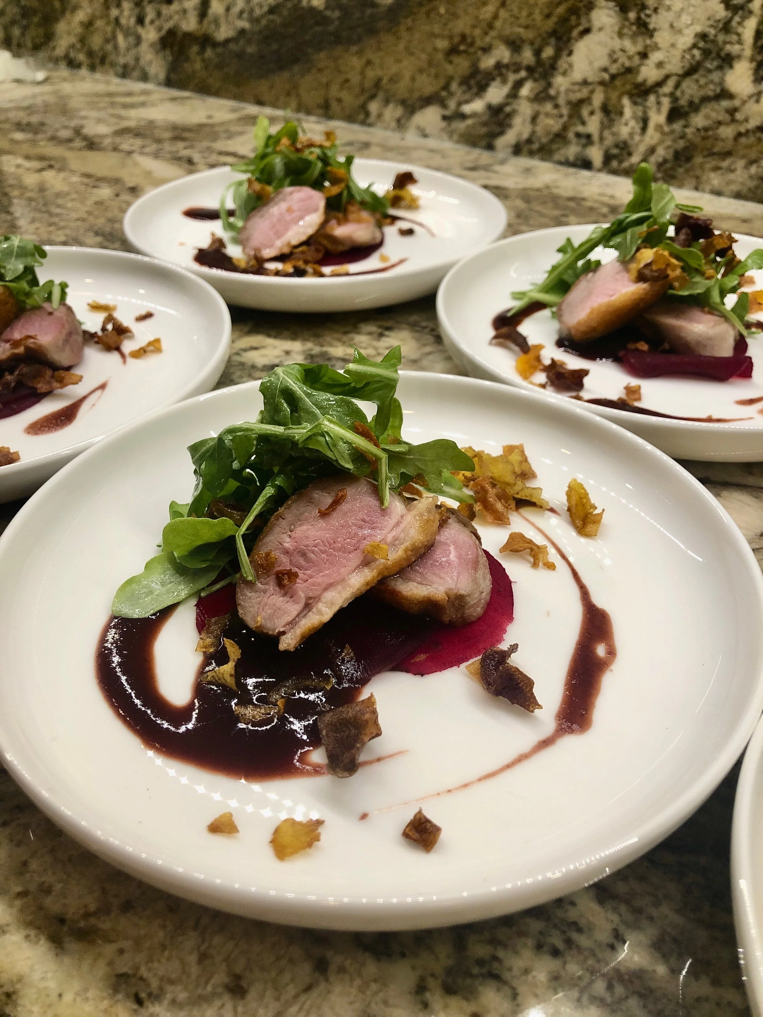 Entree example by Chef Aram Reed