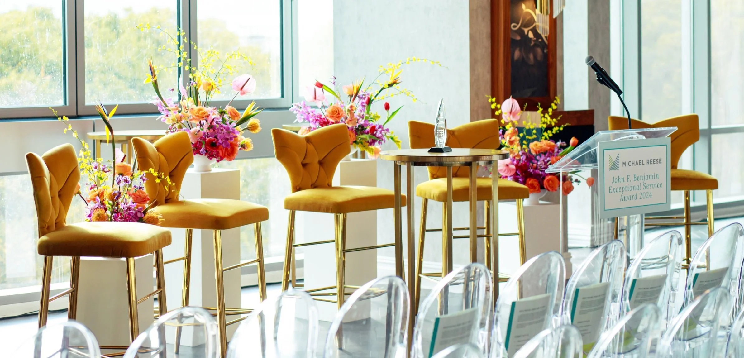 A Colorful Corporate Awards Breakfast at LM Studios