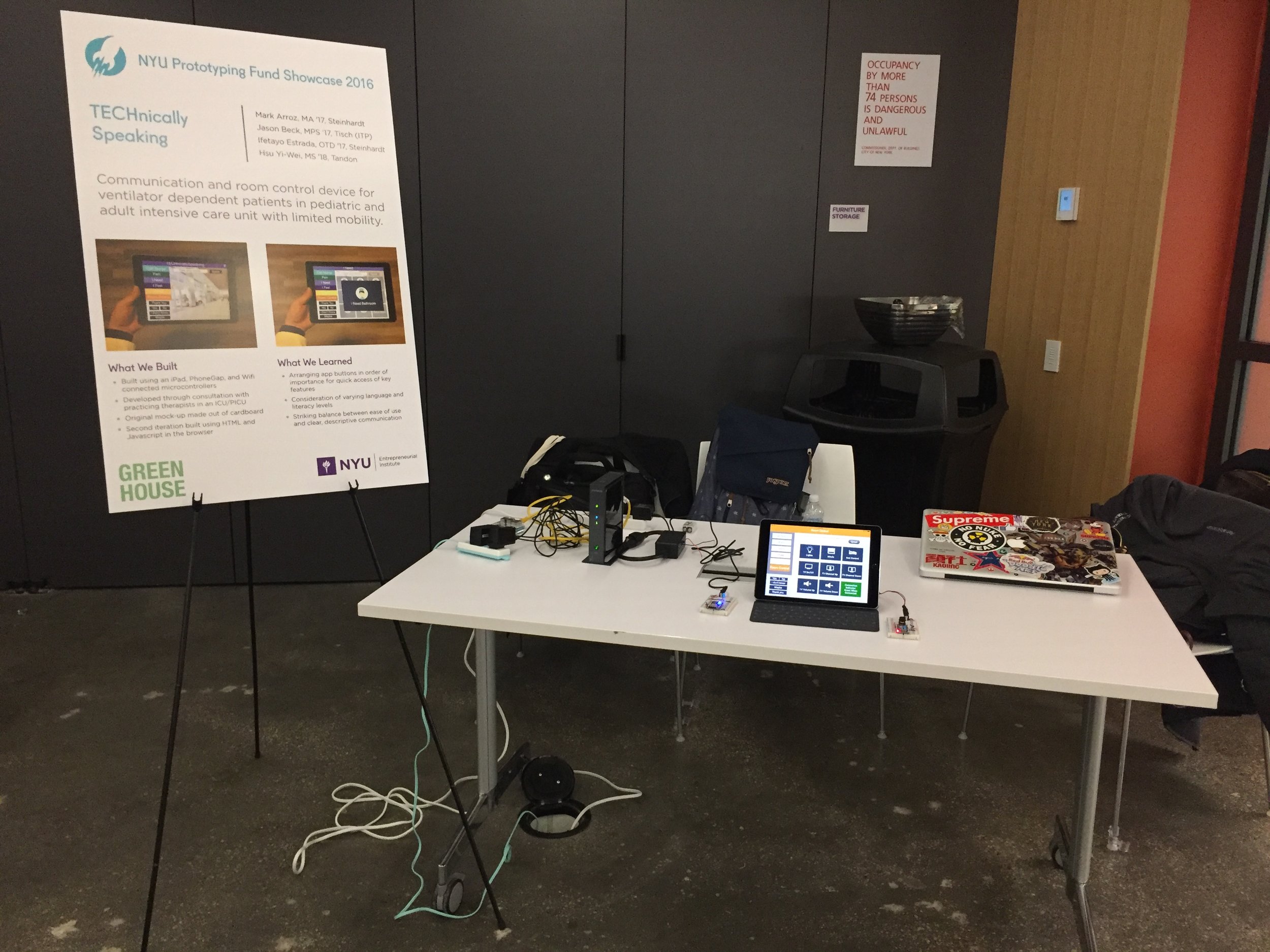 NYU Prototyping Fund Showcase 2016 @ NYU Tandon School of Engineering Maker Space
