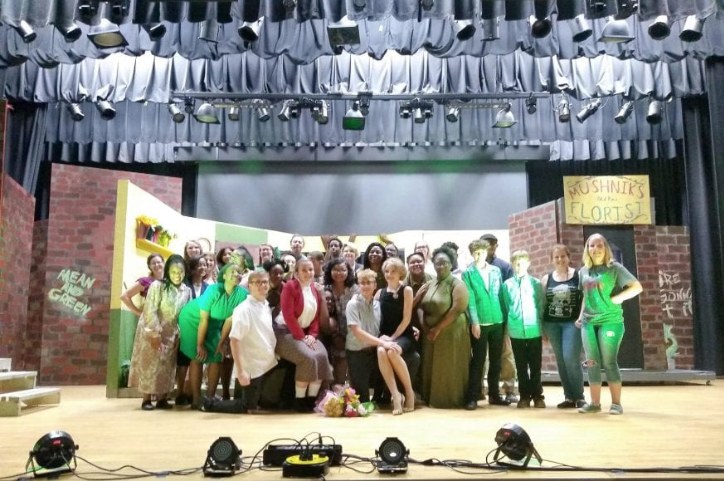 The cast of “Little Shop of Horrors.”