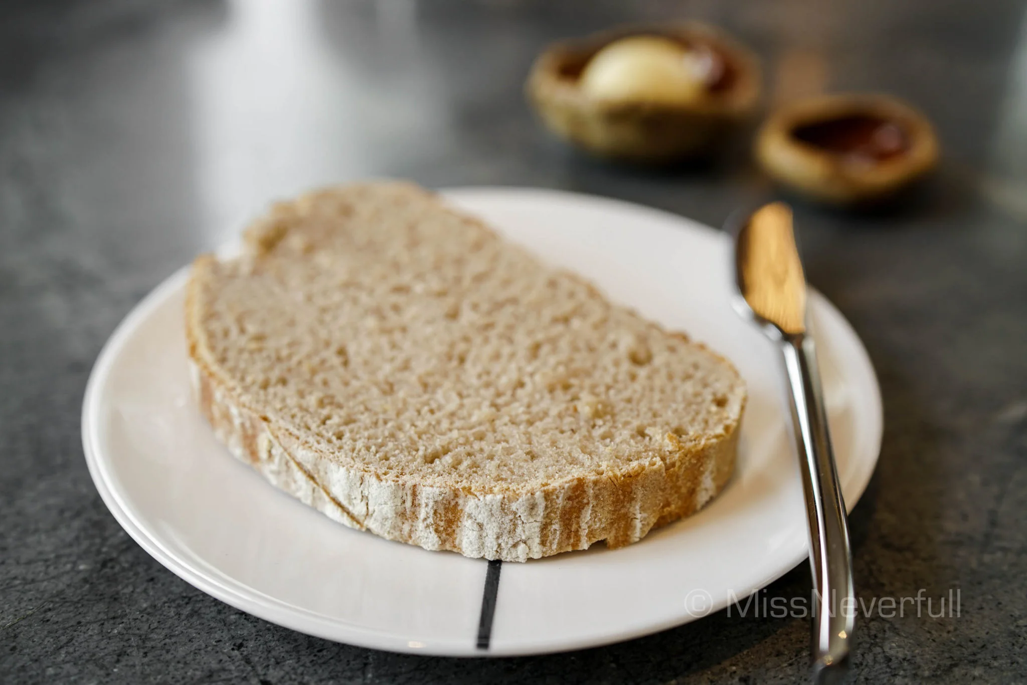 Homemade sourdough with French Echire butter and sea salt
