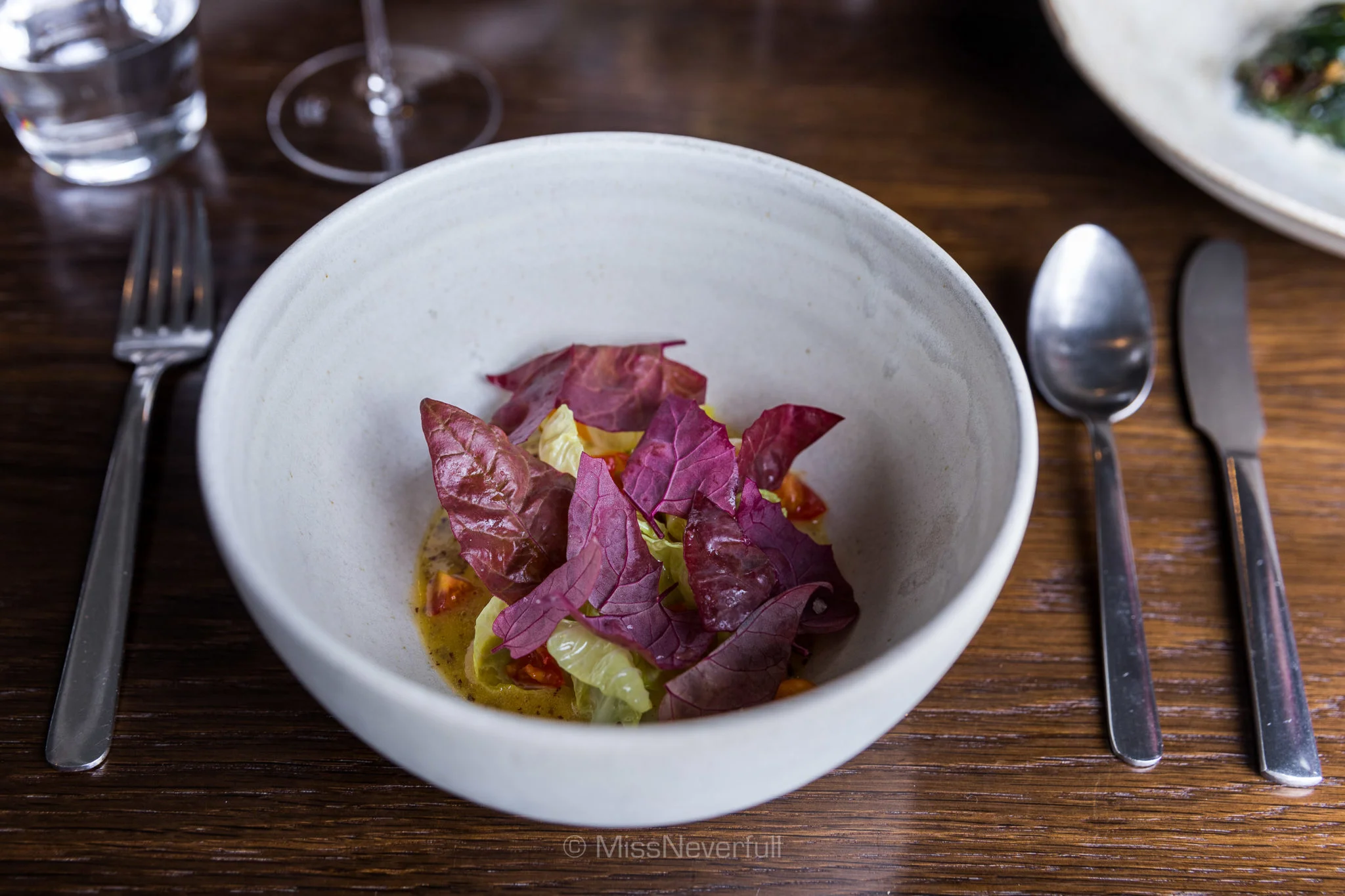 4. Steamed sea bream, cabbage, tomato