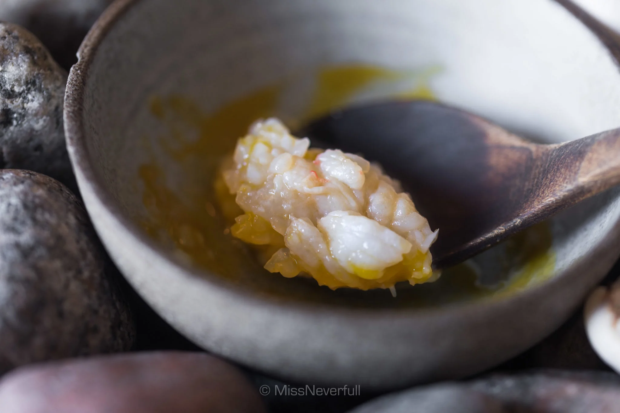 10. Steamed king crab and egg yolk sauce
