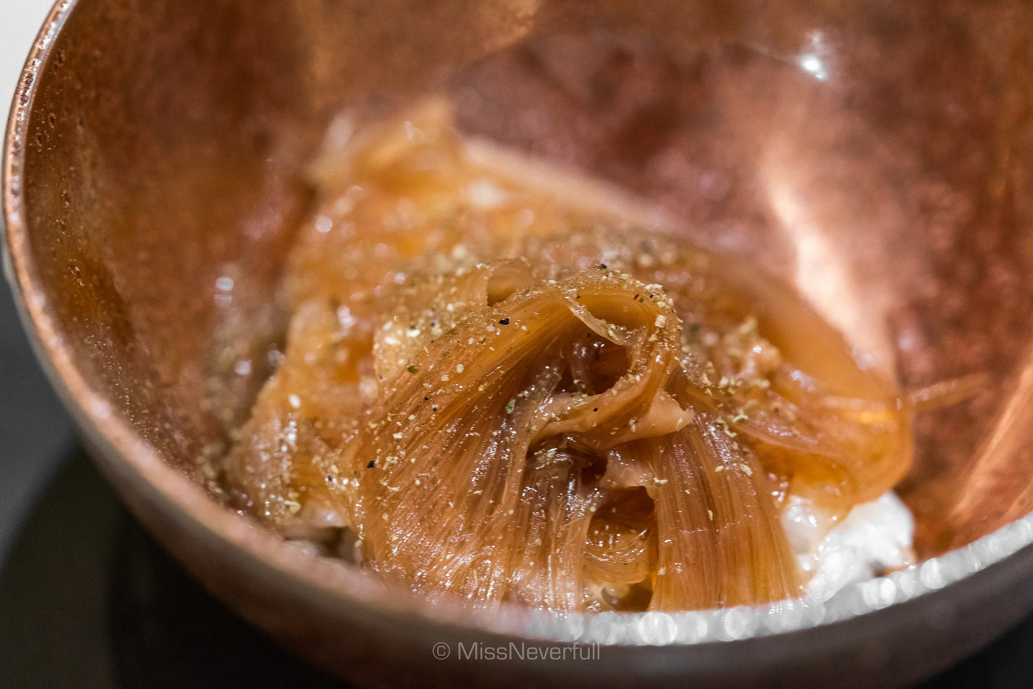 3. Steamed rice, shark fin 