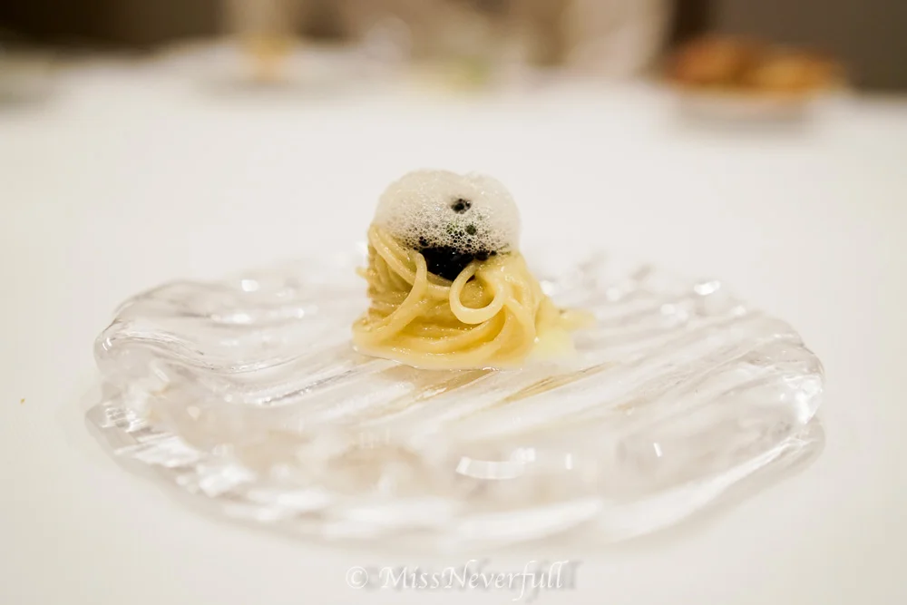 Cappelini of caviar