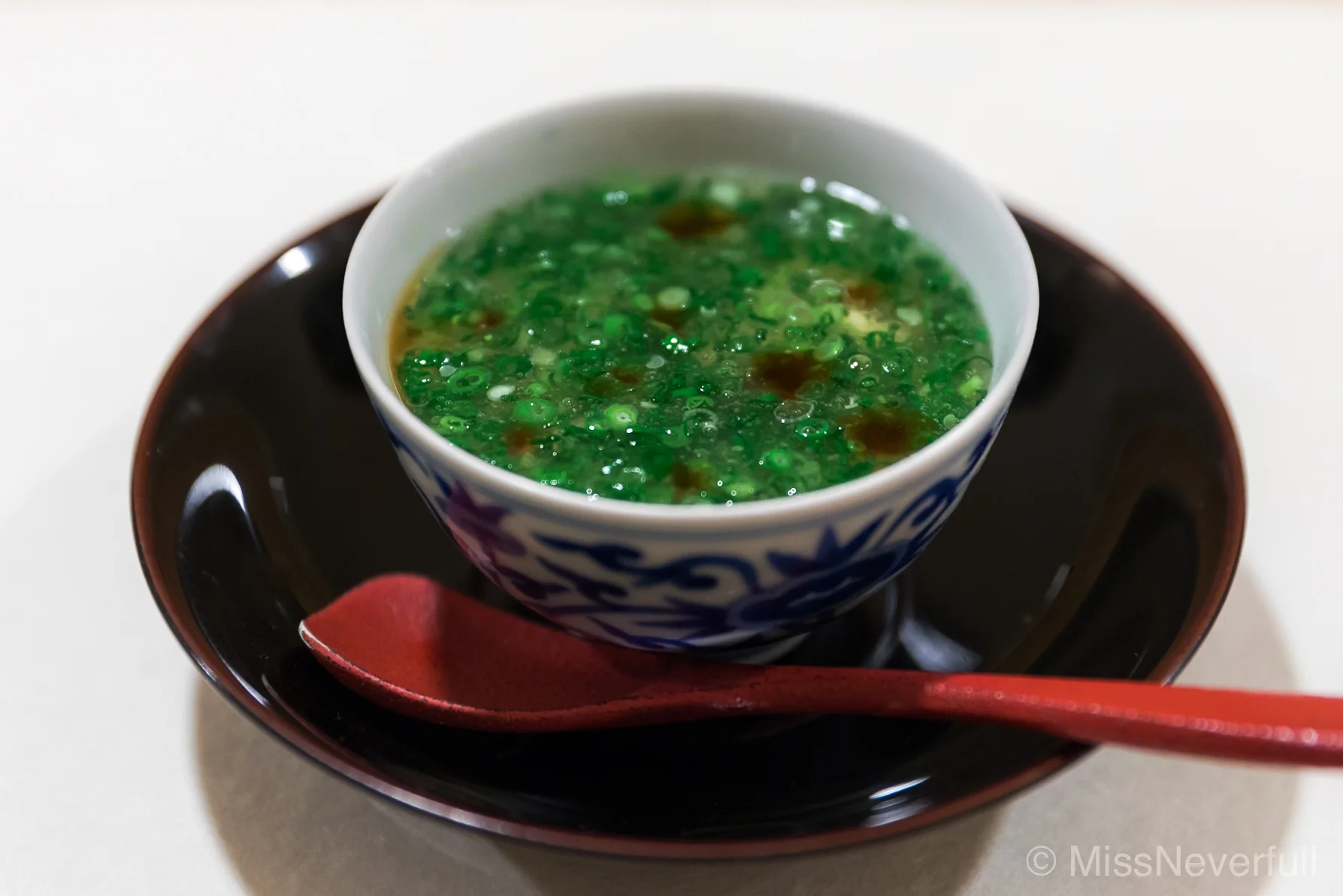 1. Shirako Chawanmushi with Negi (scallions)