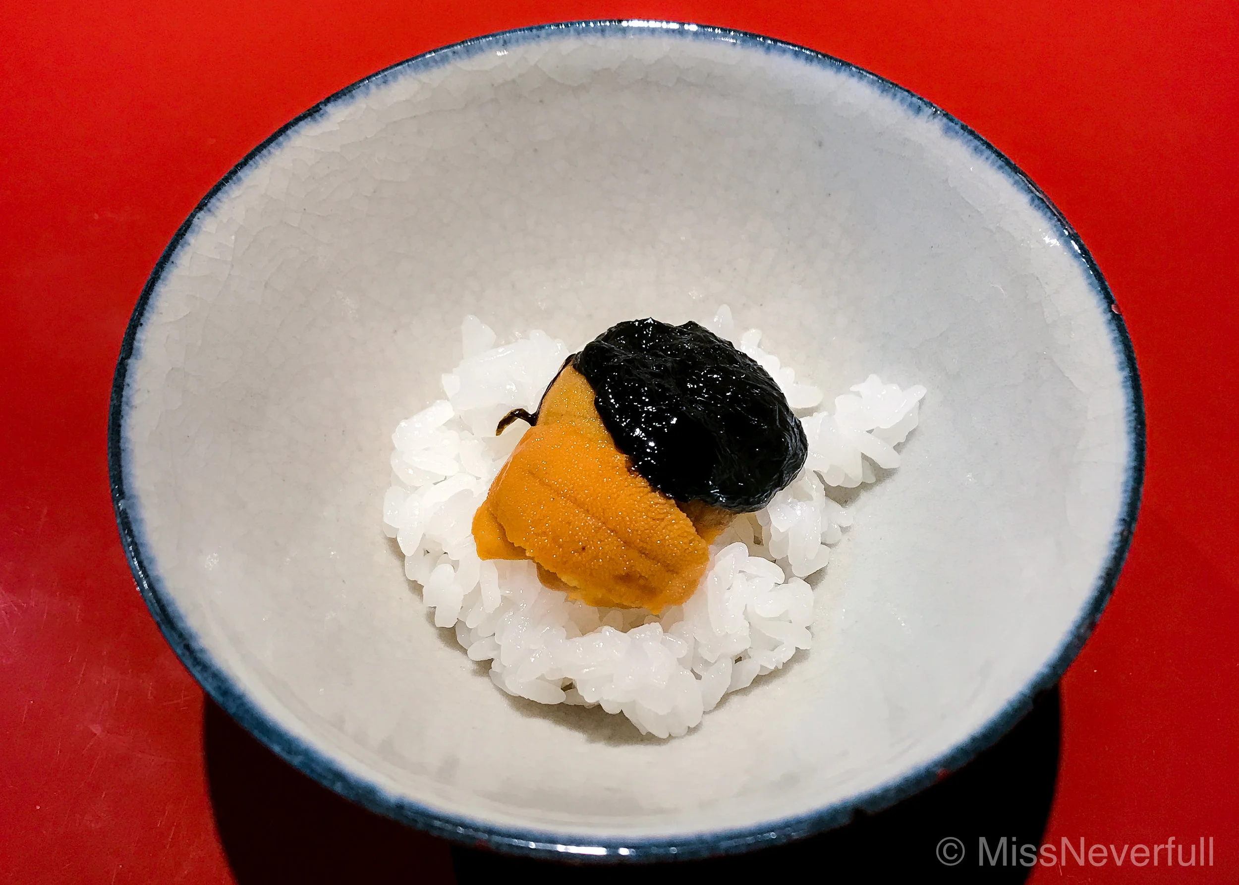  Uni & seaweed over rice
