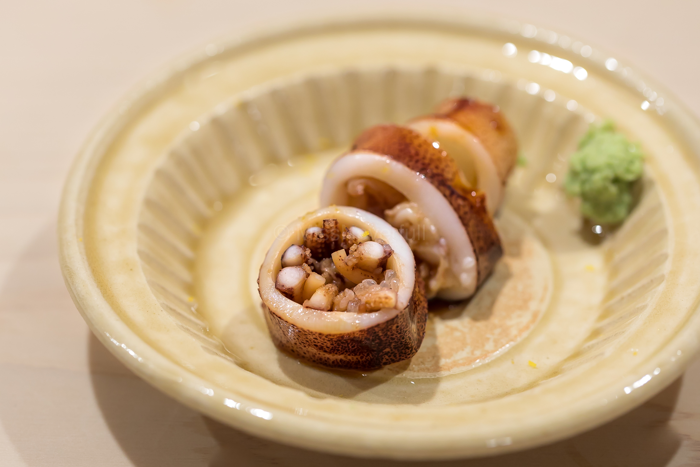 4. Yari-ika stuffed with its roe and ovaries