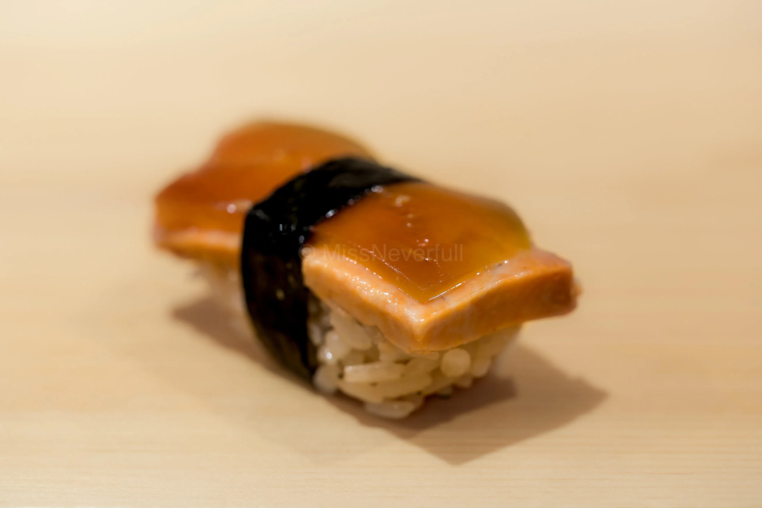 Add-ons: Ankimo with Nara pickles of baby watermelon (Sushi Sho style!)