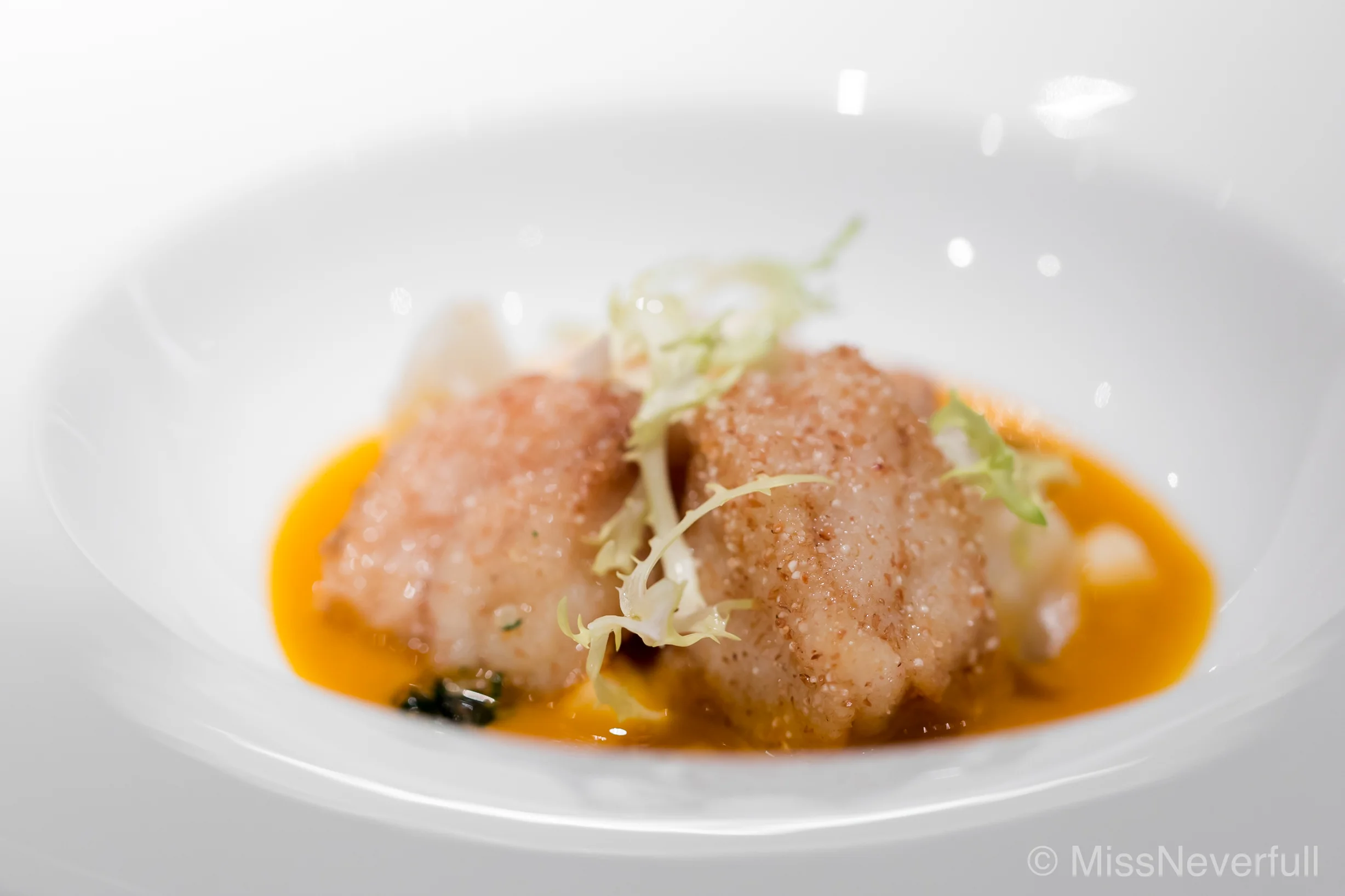 4. Deep-fried Ankimo (monkfish) & lily bulb