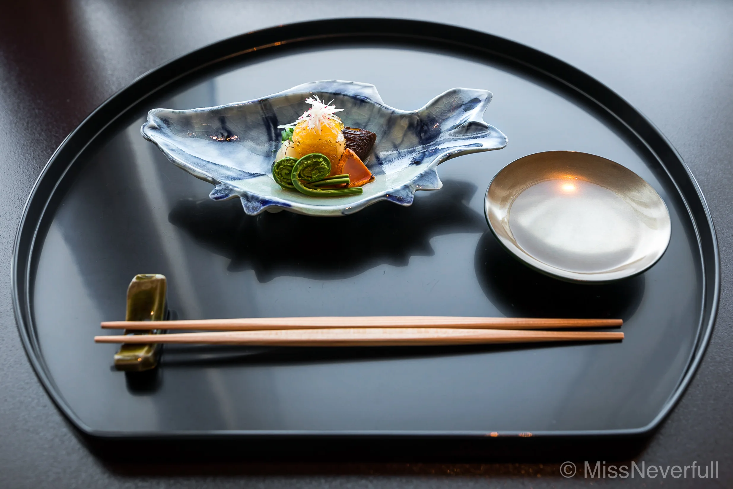 1. 帆立貝 春野菜 ジュレ | Hotate-gai, Spring vegetables and Dashi jelly