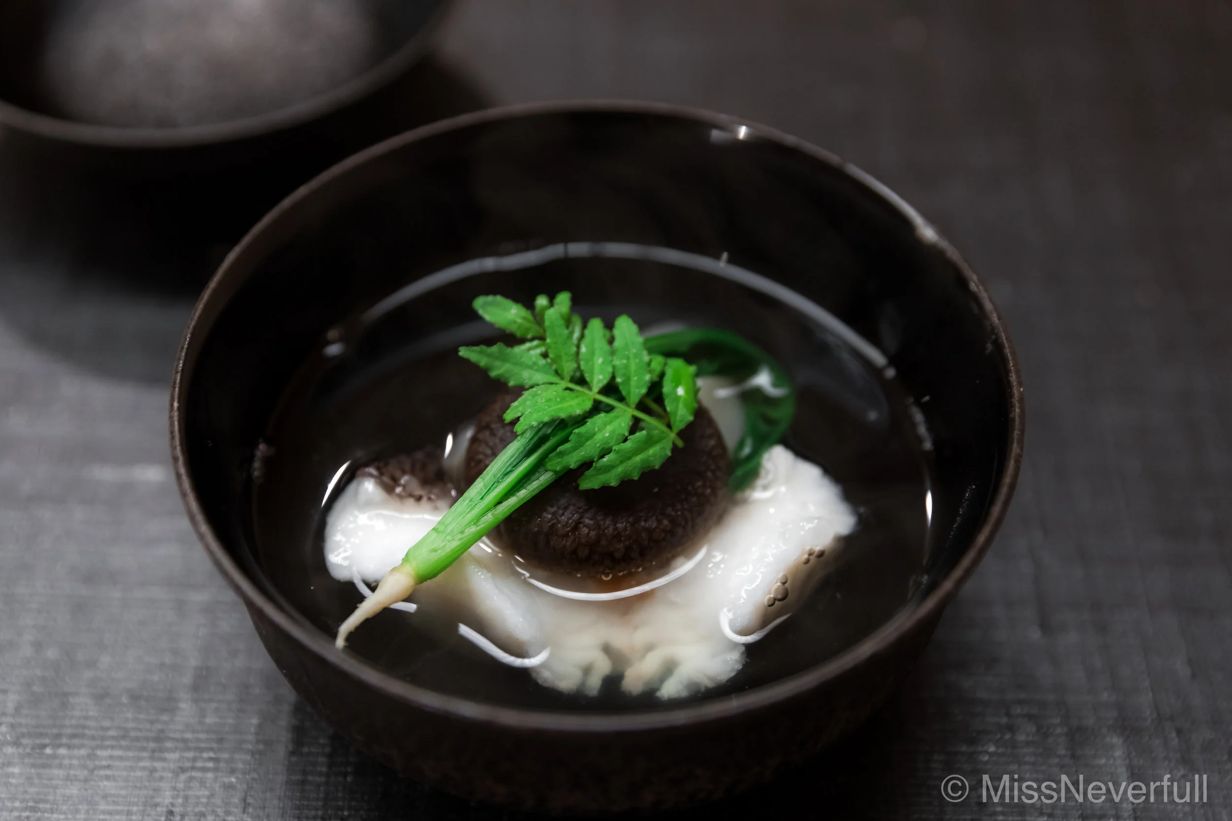 Owan: Higedara, turnip and shitake mushoom