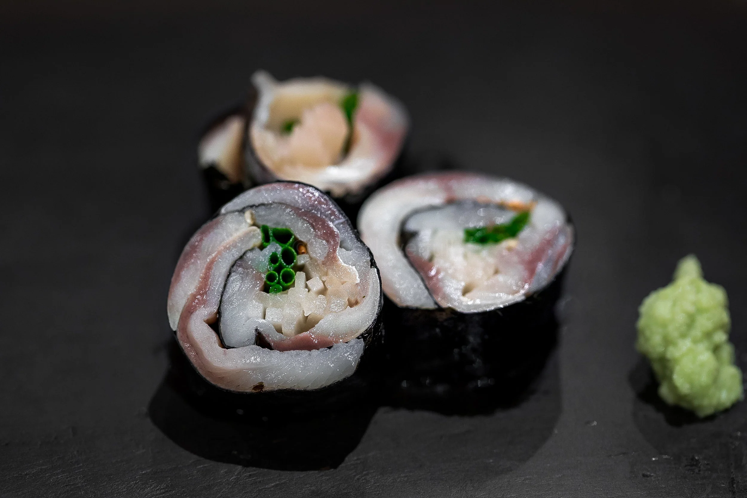 Off-menu Kohada roll (equally outstanding as the kohada nigiri)