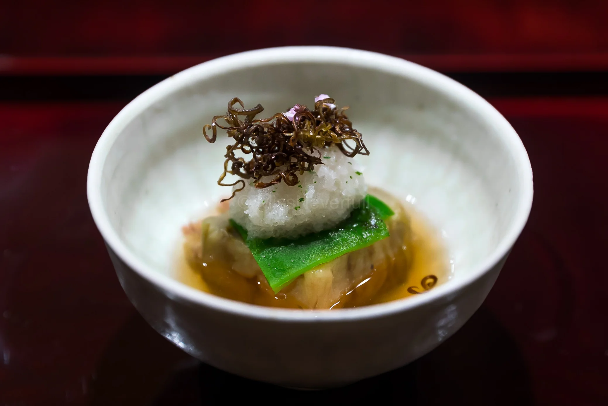 7. Kamo nasu, its chips, and green pepper | 賀茂茄子