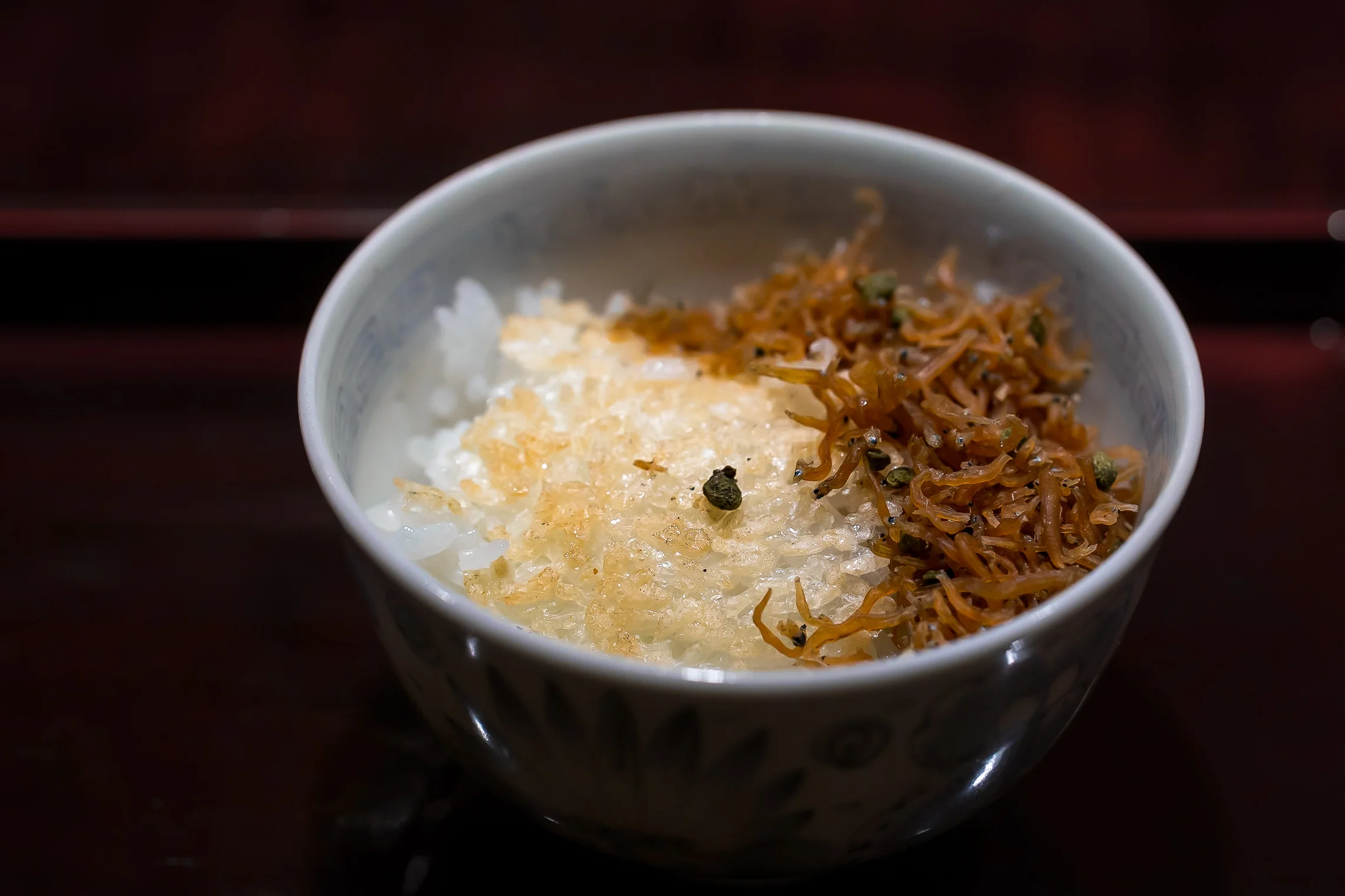 8.3 Rice crusts (おこげ) served with Jyako.
