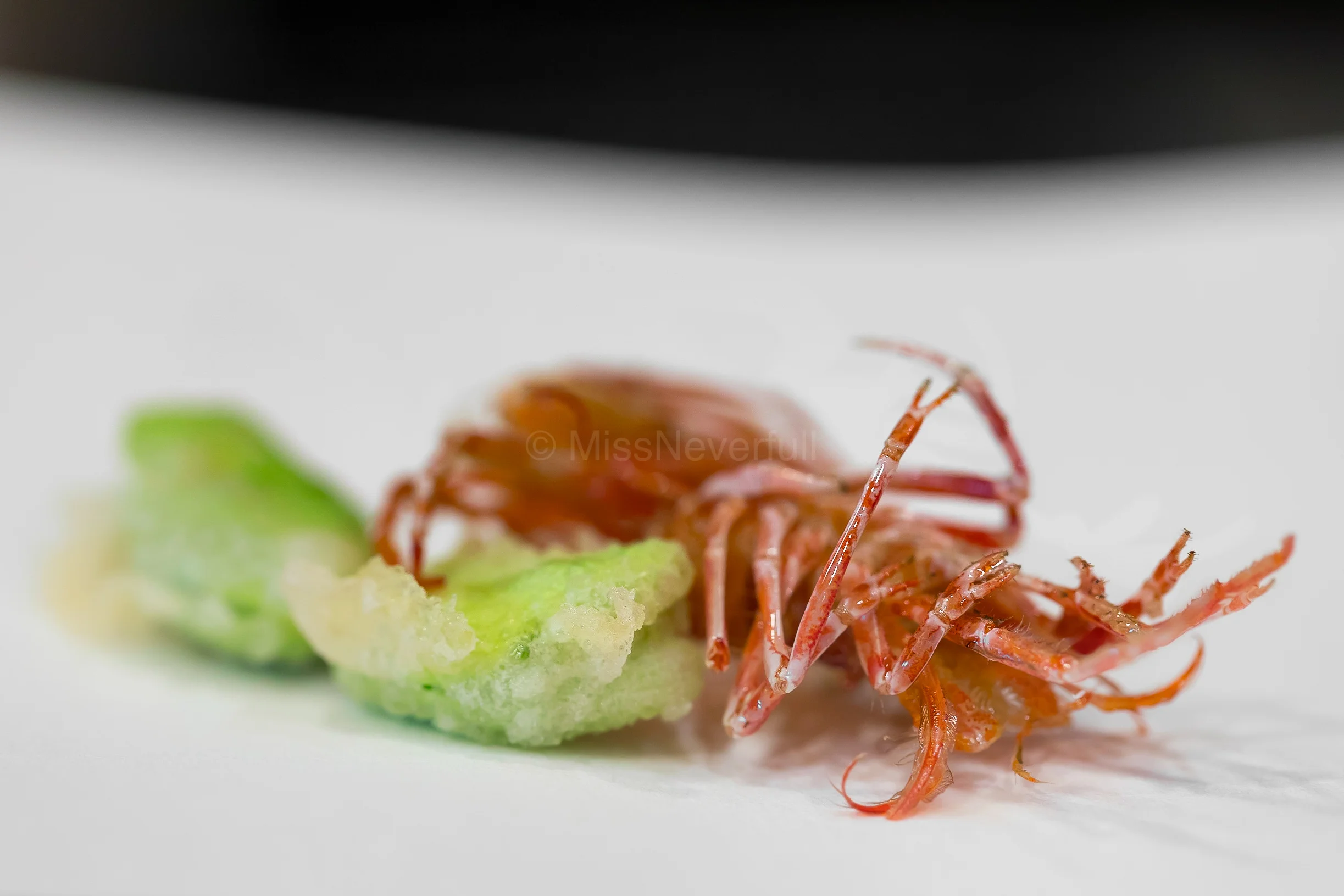 1. Prawn head, broad bean